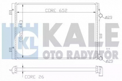 KALE OTO RADYATOR 367600 -  Радиатор, охлаждение двигателя